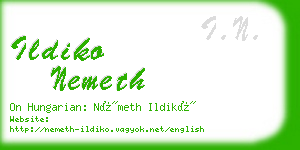 ildiko nemeth business card
